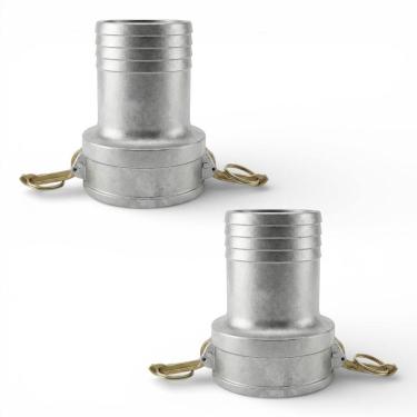 Imagem de Kit 02 Engates Rápido Mangote Fêmea Espigão 3 Polegadas em Alumínio