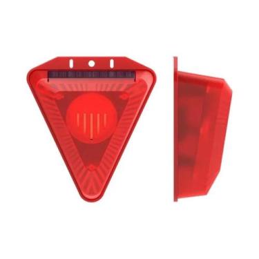 Imagem de Luz De Alarme Solar LED À Prova d'Água Para Exterior, Lâmpada Solar An