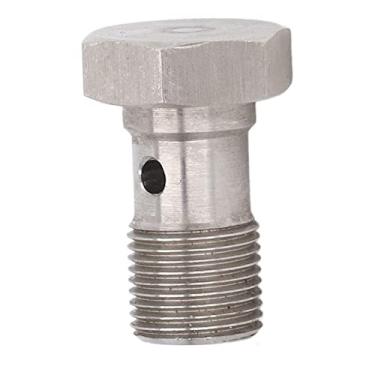 Imagem de Naroote Acessórios para Parafusos Banjo Adaptador de Extremidade de Mangueira de Freio de Rosca Durável de 12 Mm para Linhas de Embreagem de Freio Alimentação de óleo Turbo, Material de Liga de
