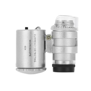 Imagem de Generic Lupa Led de Comprimento Focal Ajustável 60x para Exame Detalhado, Lupa Portátil de Joias para Uso Doméstico e de Escritório