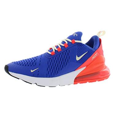 Imagem de Nike T nis masculino Air Max 270 ISPA Branco/Ghost Aqua sint tico, Hyper Royal/Leite de Coco, 8.5