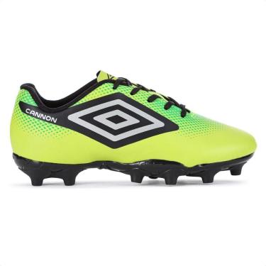 Imagem de Chuteira Umbro Campo Cannon Jr Verde e Preto - Infantil-Masculino