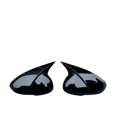 Imagem de Capa De Espelho Lateral De Carro Estilo Fivela De Fibra De Carbono Compatível Com KIA K5/Optima 2016-2019(Bright black)