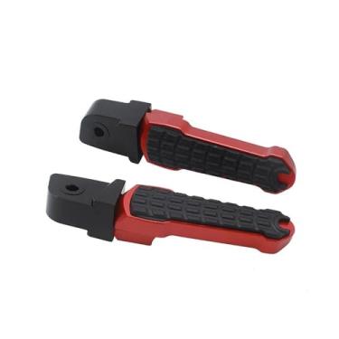 Imagem de Anti-derrapante Para forza125 2023 2022 2021 força 250 300 350 cnc pedal do passageiro traseiro pé-placas(Red)