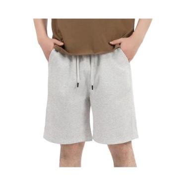 Imagem de Bermudas De Algodão Masculinas Para Fitness E Esportes Estilo Europeu-