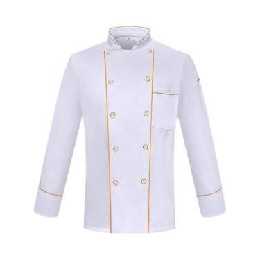 Imagem de Uniformes De Chef De Manga Curta Para Homens E Mulheres, Roupas De Tra