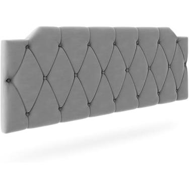 Imagem de Cabeceira Painel Estofada Suspensa 1,60 Cama Box casal (Cinza)