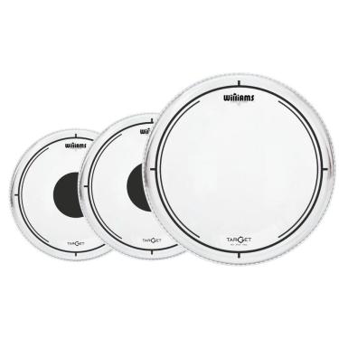 Imagem de Kit Pele Dt2 12 14 + W2 20 Ton Surdo Bumbo Hidráulica