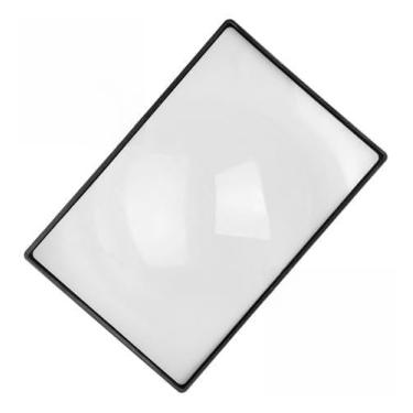 Imagem de Lupa De Leitura Livros Ampliação Folha 3x 18x12cm A5 Acrílico Lente De Aumento para Leitura Folha Plana Para Leitura