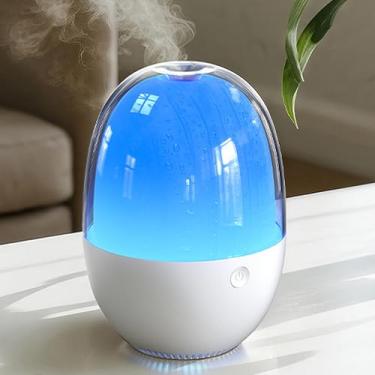 Imagem de Difusor de óleo essencial, umidificador ultrassônico de ovo de Páscoa de 210 ml, difusor portátil de fragrância de luz ambiente, inteligente antiqueima a seco, adequado para casas, escritórios