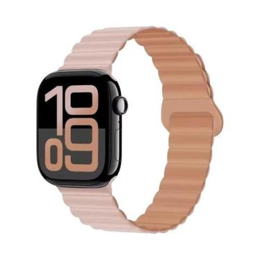 Imagem de Pulseira Esportiva Magnética De Silicone 42mm 44mm 45mm 46mm 49mm Para