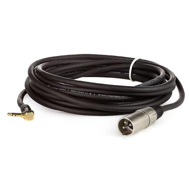 Imagem de Cabo Profissional Xlr Macho Para P2 90 Graus Estereo - 2 Metros
