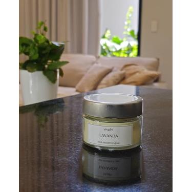Imagem de Vela Aromática Artesanal Vivaê Lavanda - Fragrância Intensa e Cera Vegetal - 90g