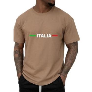 Imagem de Camiseta Gmm Shoes Itália Masculina Casual com Logo Estampado-Masculino