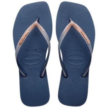 Imagem de Chinelo Havaianas Slim Square Quadrada Com Glitter Feminino-Feminino