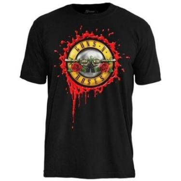 Imagem de Camiseta de Banda Guns N Roses em Algodão Oficial-Unissex