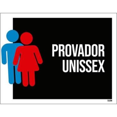 Imagem de Kit 5 Placas Provador Unissex - Sinalizo