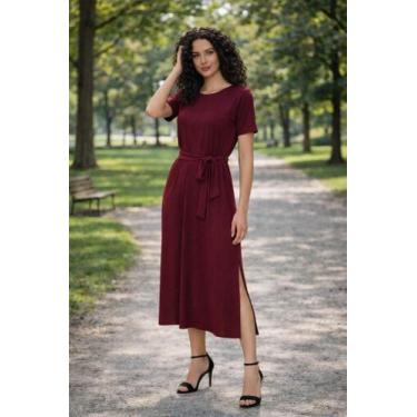 Imagem de Vestido Midi Com Regulagem na Cintura Moda Feminina - modanascimento, 