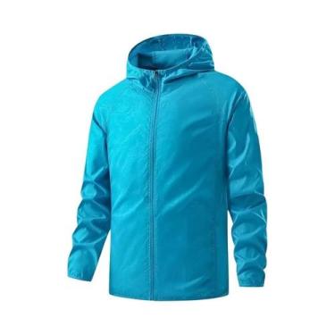 Imagem de Jaqueta Impermeável Unissex Para Caminhadas, Corta-Vento, Proteção Sol