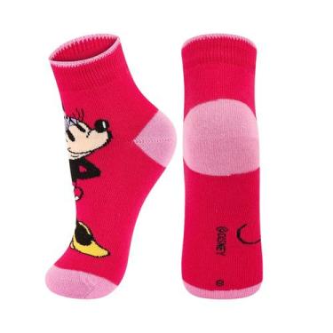 Imagem de Meia Infantil Disney Mickey E Amigos Cano Curto Lupo Cor:CandyTamanho:
