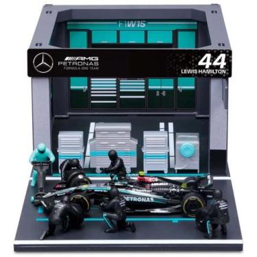 Imagem de Diorama F1 Pit Stop Ferrari Mc Laren Red Bull Burago 1/43, Mercedes