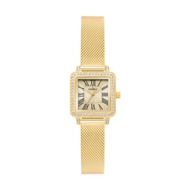 Imagem de Relógio Condor Feminino Ref: Co2035nzx/4x Retangular Mesh Dourado