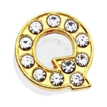 Imagem de Acessórios De Moda Infantil: Fivelas De PVC Macio Com Letras Douradas 