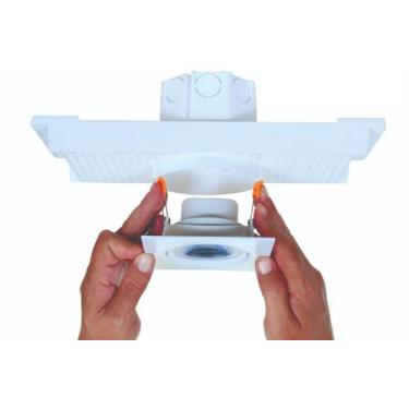 Imagem de Caixa Passagem Para Embutir Spot Led Na Laje Plafon 7w Par20 - Plasled