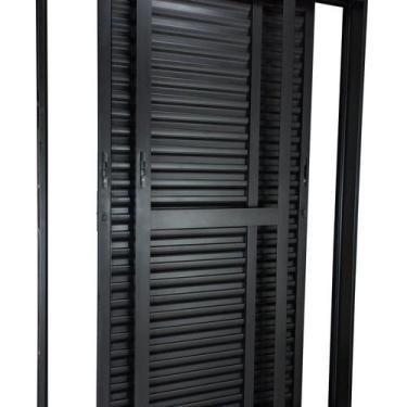 Imagem de Porta Balcão de Aço 215x150cm 3 Folhas Moveis Ideal Crv Esquadrias