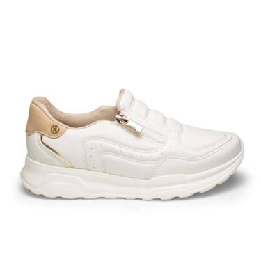 Imagem de Tênis Kolosh Jogging de Calce Fácil - Feminino - Branco -, Branco, 36