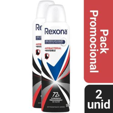 Imagem de Kit 2 Desodorante Rexona Antibacterial+Invisible 72h 150ml