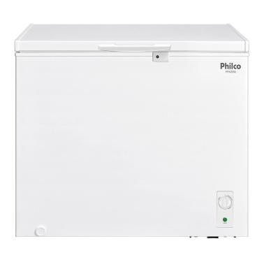 Imagem de Freezer e Refrigerador Horizontal Philco PFH205B 199L com Trava de Segurança Rodízios e Cesto Branco 220V