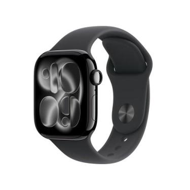 Imagem de Apple Watch Series 11 GPS + Cellular, Caixa Preta Brilhante de Alumíni