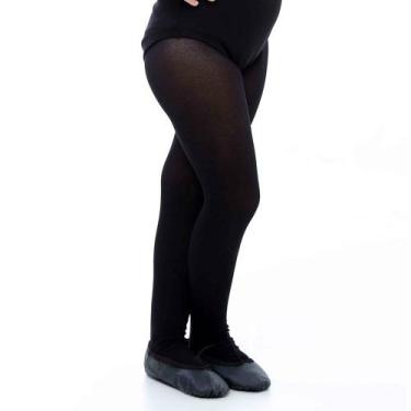 Imagem de Meia Calça Helanca Só Dança Preta, 00