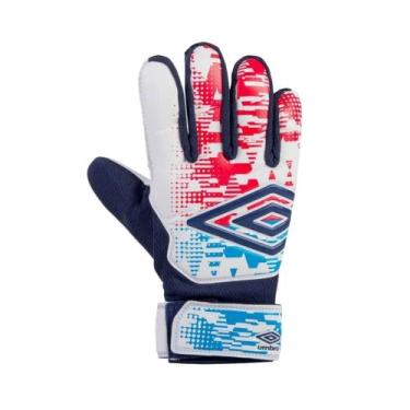Imagem de Luva de Goleiro Umbro Formation Campo Infantil, 4/pp, Branco, Azul
