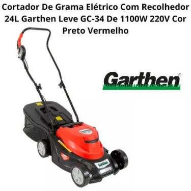 Imagem de Cortador De Grama Elétrico Com Recolhedor 24L Garthen Leve GC-34 De 11