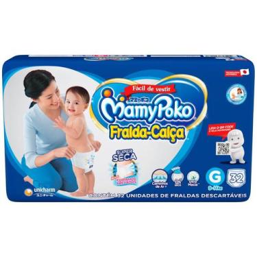 Imagem de Fralda Calça MamyPoko Jumbo Tam. G - 9 a 14kg 32 Unidades, G