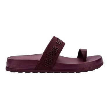Imagem de Sandália Melissa Cozy M-Lover Beauty Chinelo Feminino Bordô, Rosewood,