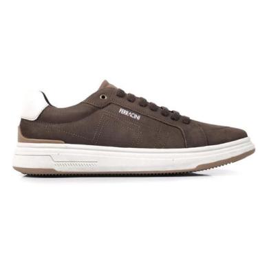 Imagem de Sapatênis Masculino Ferracini Couro Cervo Sport 7161-683, 42, Tabaco
