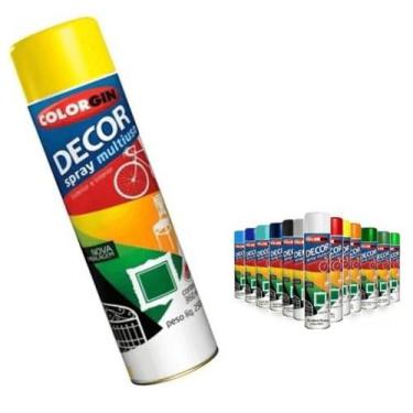Imagem de Tinta Spray Colorgin Decor Multiuso Secagem Rapida 360ml, Amarelo