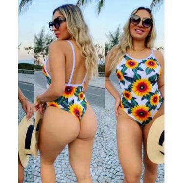 Imagem de Body maio feminino preto e estampado - Suplex