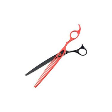 Imagem de Tesoura Red Black Dentada 8 polegadas