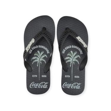 Imagem de Chinelo Coca-Cola Shoes Tropic Sunshine Masculino Adulto Ref. CC4858, 