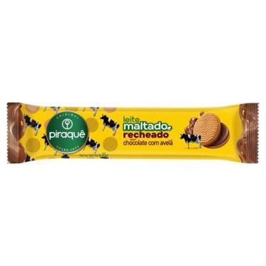Imagem de Biscoito Leite Maltado Piraquê Recheado Chocolate com Avelã 85g