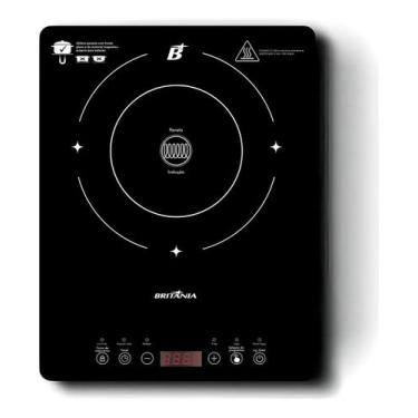 Imagem de Cooktop de Indução Britânia Portátil Painel Touch BCTE10A, Bivolt