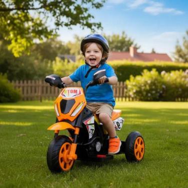 Imagem de Moto Elétrica Infantil Cross 6V Motoquinha Criança Bateria Recarregáve