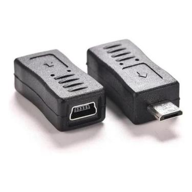 Imagem de Adaptador OTG Mini USB V3 para Micro USB V8 Conector Plug Conversor Co