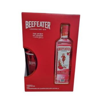 Imagem de Gin Beefeater Pink 750ml - Kit com Coqueteleira de Alumínio