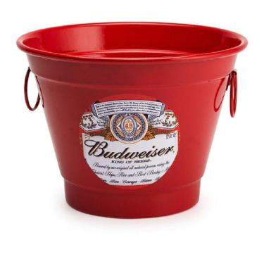 Imagem de Balde de Gelo e Cerveja Alumínio 6 Litros Budweiser Alumibon