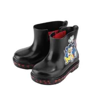 Imagem de Bota Galocha Plastico Mickey Disney Baby 22729 Grendene, Preto, Vermel